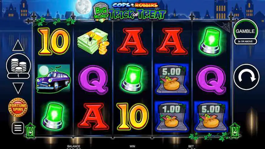Cops ‘n’ Robbers Big Money Trick or Treat Slot Review | WhichBingo