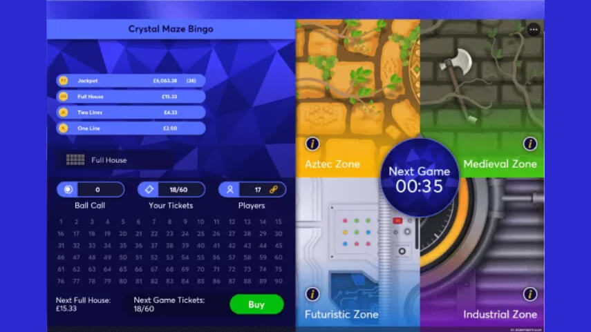 The Crystal Maze Bingo Review