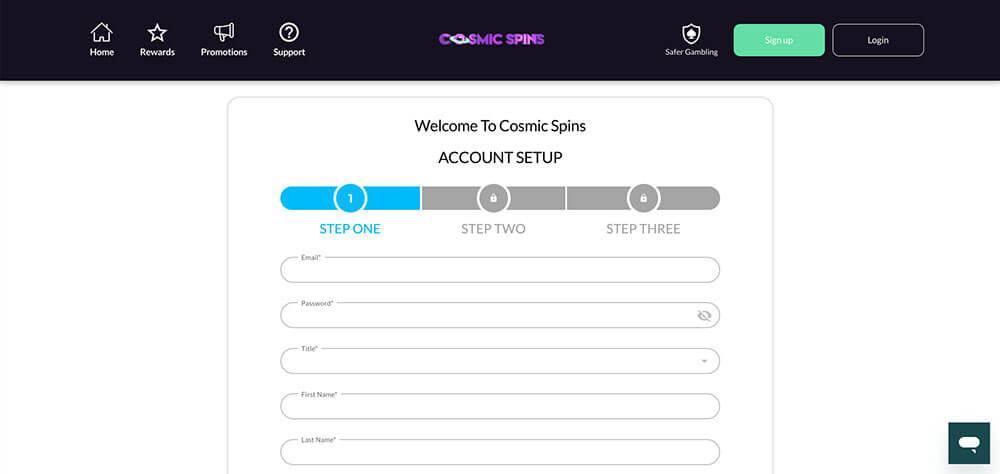 Cosmic Spins Registration