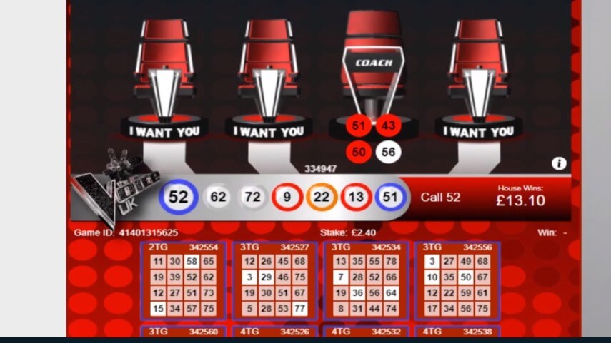 The Voice™UK Bingo