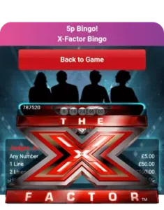 The X Factor Bingo