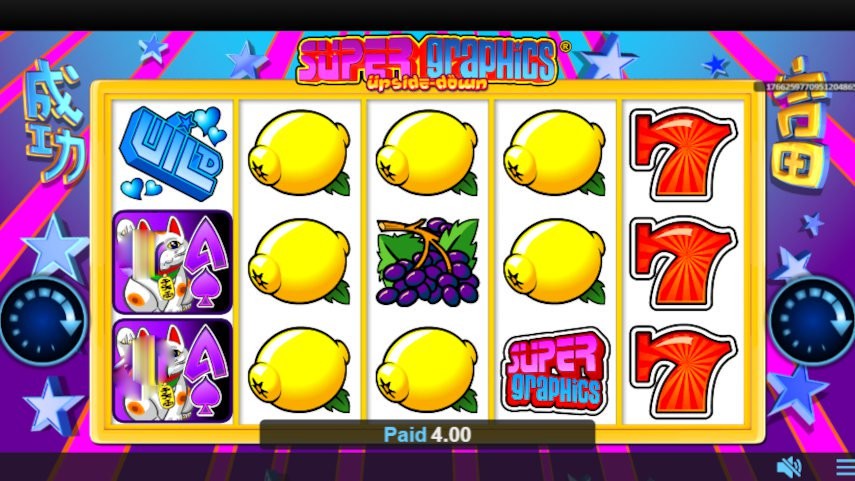 Super Graphics Upside Down slot