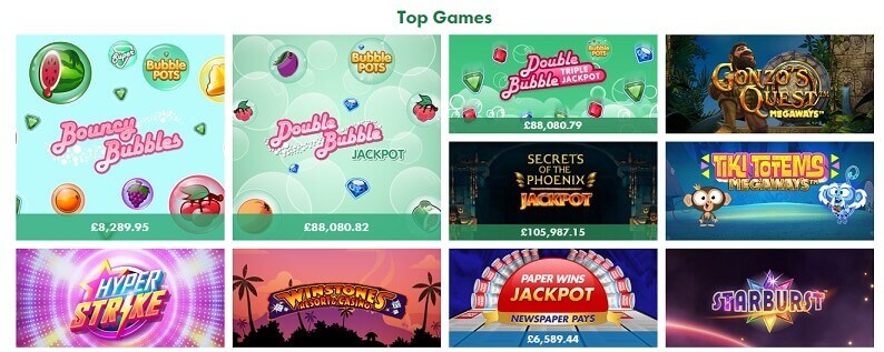 Double Bubble Bingo Games