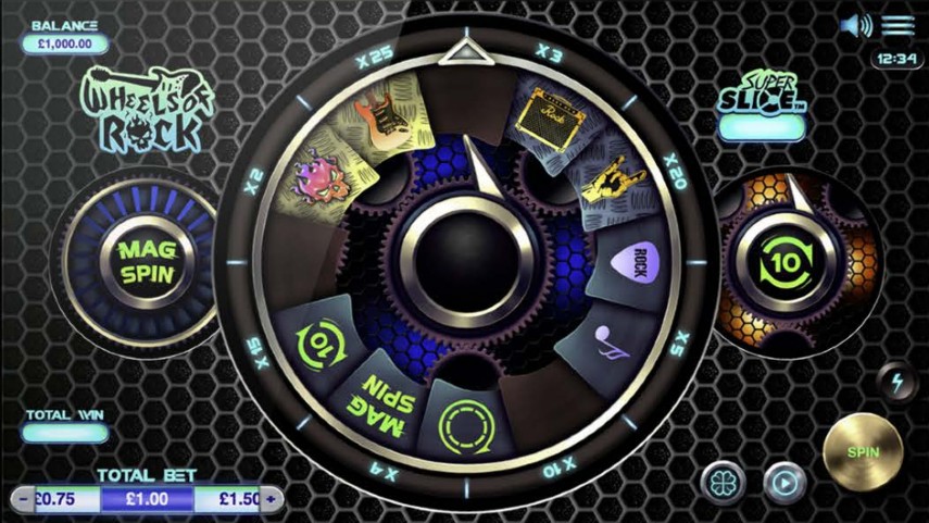 Wheels of Rock Online Slot screenshot