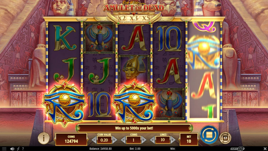 Rich Wilde and the Amulet of Dead Slot Review