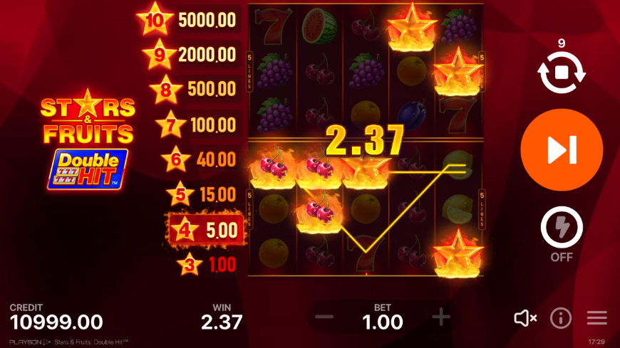 Stars & Fruit: Double Hit Slot Review