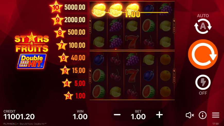 Stars & Fruit: Double Hit Slot Review