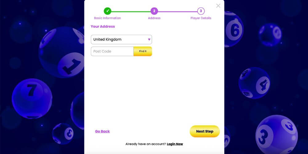 OnlineBingo.co Registration