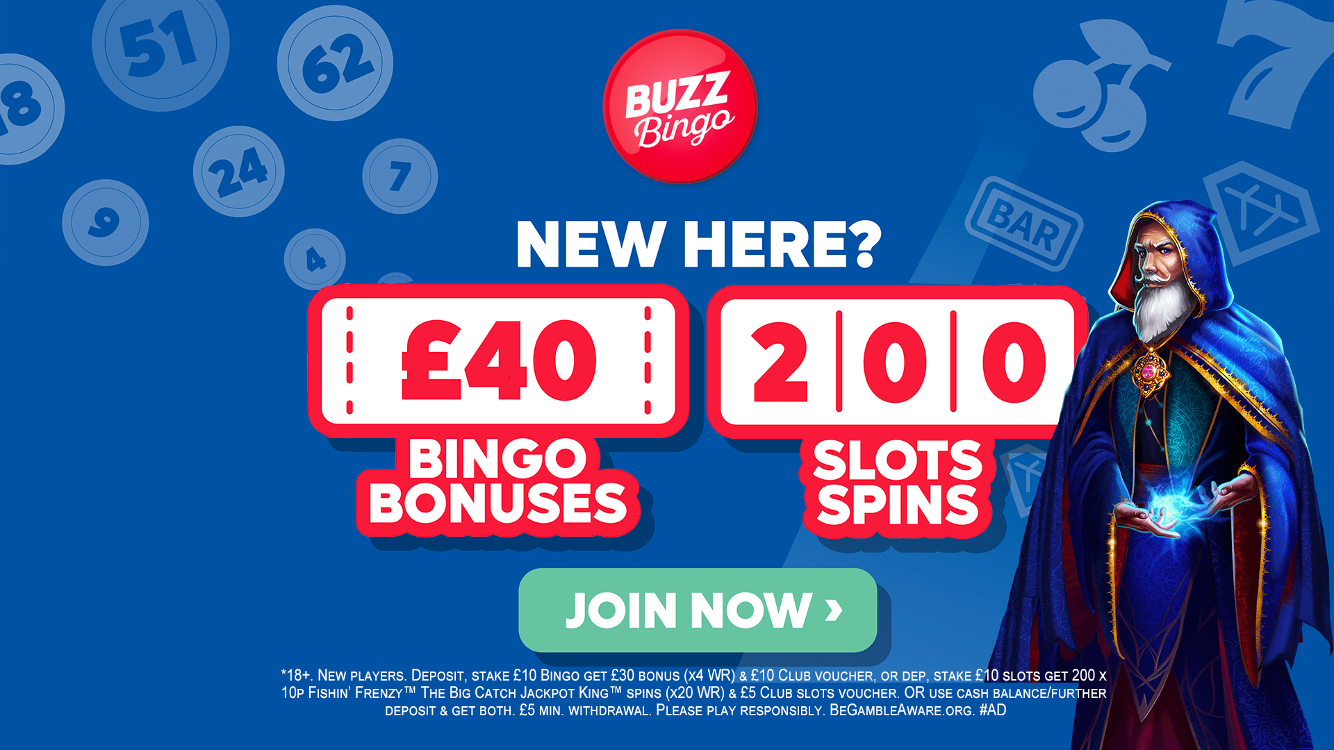 Buzz Bingo Exclusive Offer Paralax