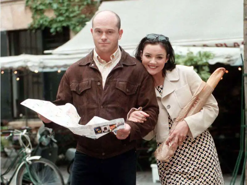 Eastenders Grant (Ross Kemp) and Tiffany Mitchell (Martine McCutcheon)