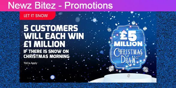 Betfred Launch £5million ‘Let It Snow’ Christmas Draw