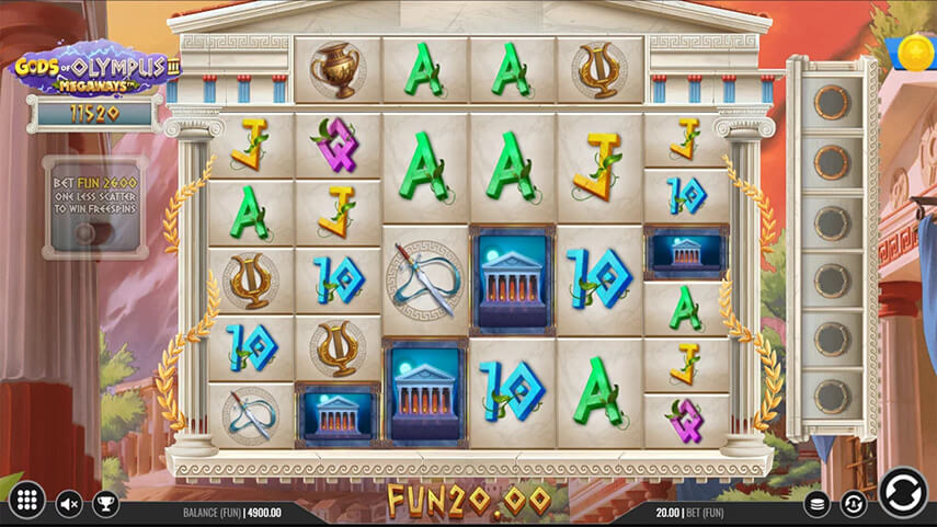 Gods of Olympus 3 Megaways Slot Review