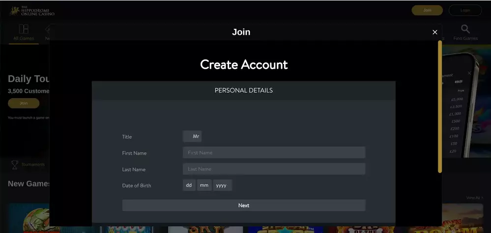 Hippodrome Registration Casino Review 