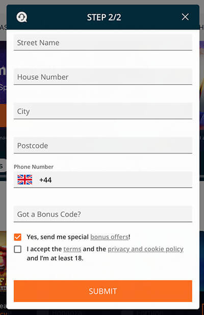 BZeebet Casino Registration