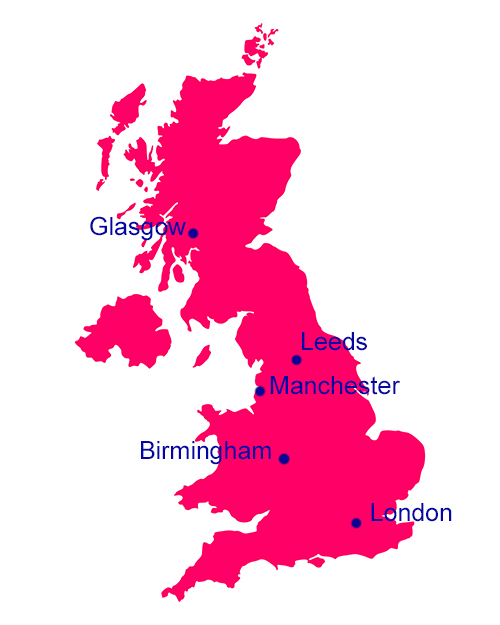 Map of United Kingdom