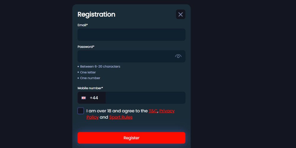 Mogobet Casino registration
