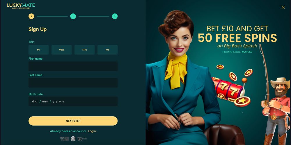 Lucky Mate Casino Review registration