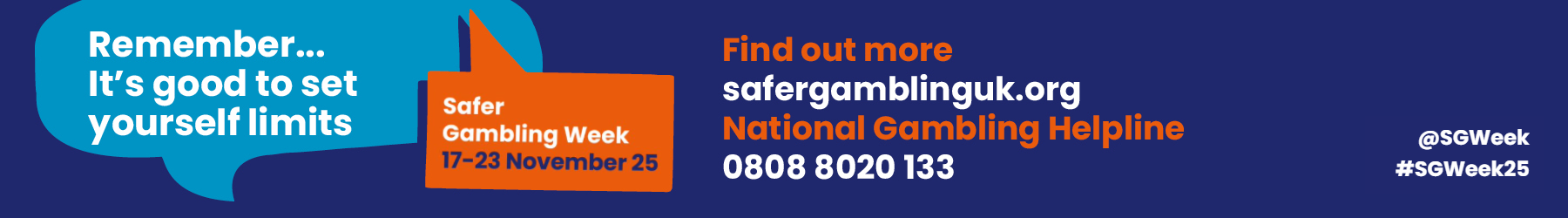 Safer Gambling Week 2025