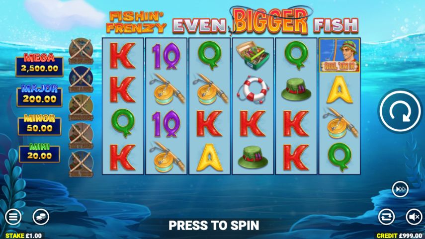 Fishin Frenzy Even Bigger Fish