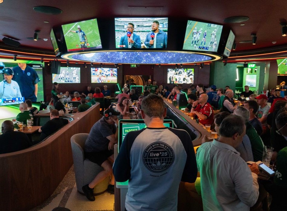 Paddy's Sportsbook on the lower ground floor