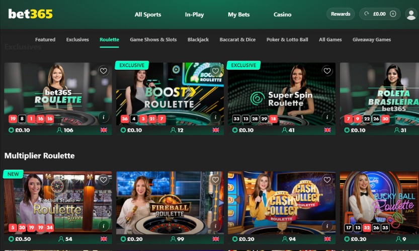 bet365 casino roulette page
